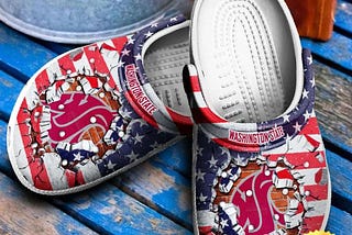 Nfl Football Sports Washington State Cougars Crocs Clog Shoes