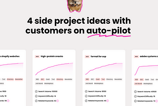 4 side project ideas with customers on auto-pilot