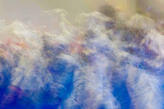 Abstract slow-shutter photograph
