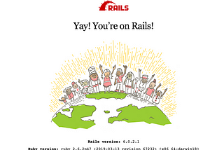 Ruby on Rails application default page