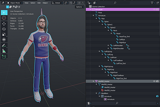 Add animation to Ready Player Me Avatar in ThreeJS using the Mixamo library and Blender in 4 easy…
