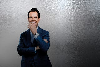 Jimmy Carr laughing