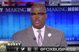 Fox News Host Charles Payne Sheds His Suit