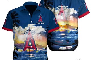 Custom Name Los Angeles Angels MLB Hawaiian Shirt Cheap For Men Women