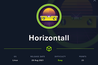 Write Up Horizontall machine HTB