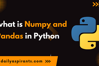 what is numpy and pandas in python