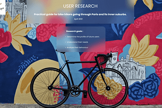 UX Research : a digital guide for bike hikers