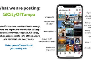 City of Tampa Instagram Brand Guide and Best Practices