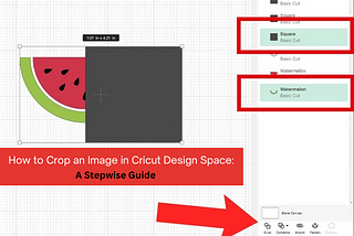 how to crop an image in cricut design space