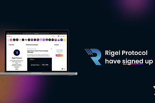 Rigel Protocol have signed up for the Tapx Explorer