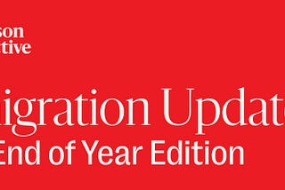 Thank you for being a continued reader of Emerson Collective’s Immigration Newsletter.