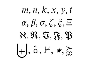 Defense of one letter variables in math.