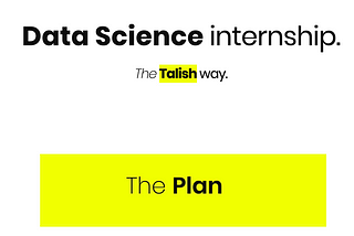 How I crafted my own Data Science Internship