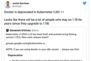 What does docker runtime deprecation in Kubernetes mean for Developers?