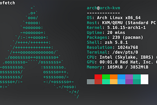 Install Arch Linux on Kvm