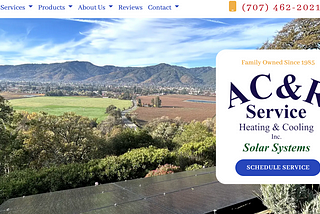 AC&R Service Heating & Cooling, Inc. website