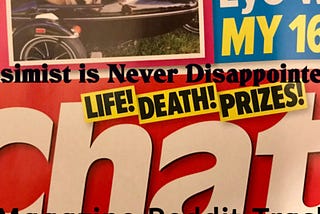 A Pessimist is Never Disappointed: Series 2 Episode 6 — Chat Magazine Reddit Trash