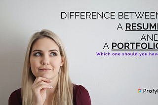 Difference Between A Resume And A Portfolio