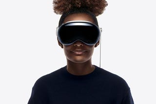 a person wearing Vision Pro