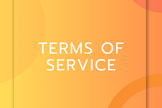 Terms of service