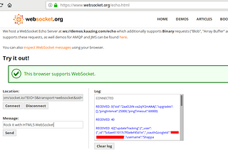 Account Takeover Using Cross-Site WebSocket Hijacking (CSWH)