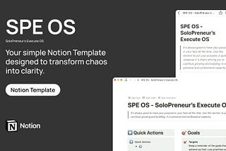 My Personal Journey to a More Organized Life — Introducing the SPE OS