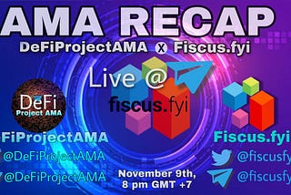 Good day to all! we have AMA portion with Fiscus.FYI as Decentralised Gambling Infrastructure