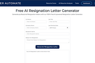 How to Generate Your Resignation Letter in 2 Minutes Using AI