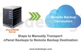 Steps to Manually Transport cPanel Backups to Remote Backup Destination