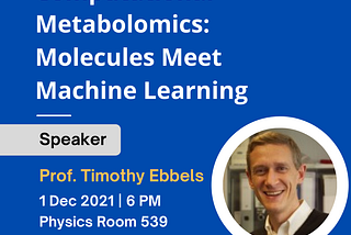 Computational Metabolomics: Molecules Meet Machine Learning