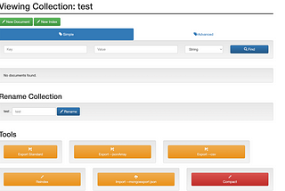 How to import json into MongoDB with Mongo-Express