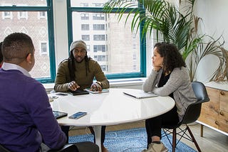 A roundtable discussion.