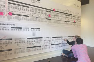 A patient experience map.