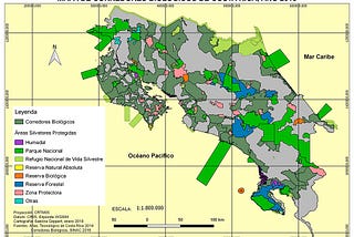 What are biological corridors and why are they important in Costa Rica?