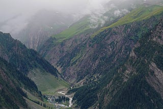 View of a valley on way to Zoji La pass from Srinagar