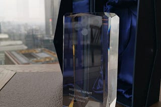 Ripple Impact Award for Mandla Money in London — Sept 2022