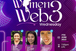 Web3 Governance Solution  —  Recap, Women Web3 Wednesday with NDC