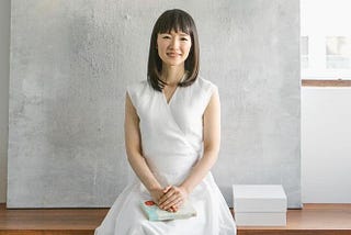 A picture of Marie Kondo, the Japanese stylist.