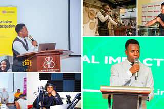 Alex Oburu speaking at different events