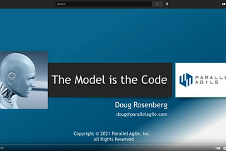 Webinar Video: The Model is the Code