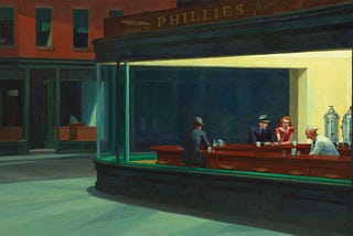 Nighthawks — One of the most parodied artworks in pop culture