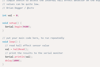 Internal Sensors (Hall Effect Sensor Project)