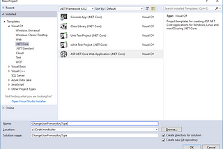 Changing the primary key type of ApplicationUser in ASP.NET Identity Core