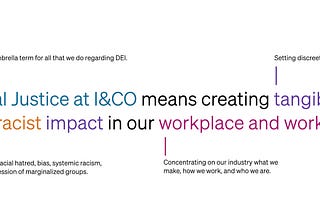 I&CO’s Social Justice Commitment: Year in Review