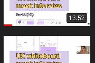 Remote UX whiteboard mock interview