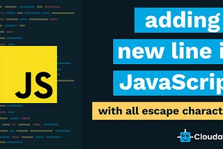 add a new line in javascript