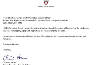 How I Got An Appreciation Letter From Harvard University