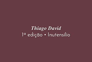 Um poema de Thiago David