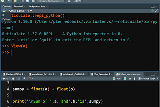 A Simple R/Python Switch: A RStudio Update