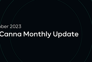 BitCanna Monthly Update: October 2023